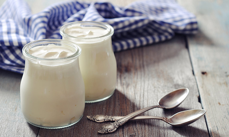 Yogur alimentos probióticos para la digestión