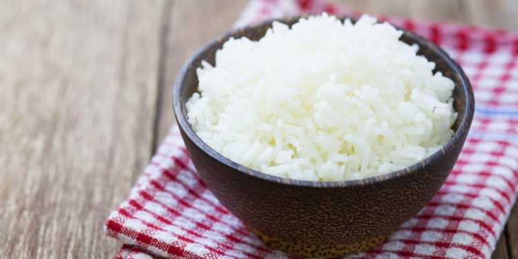 Carbohidratos en el arroz blanco